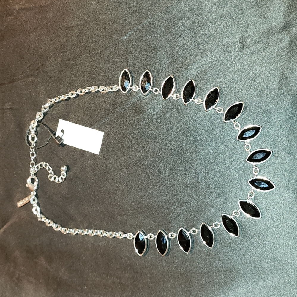 Black and silver necklace